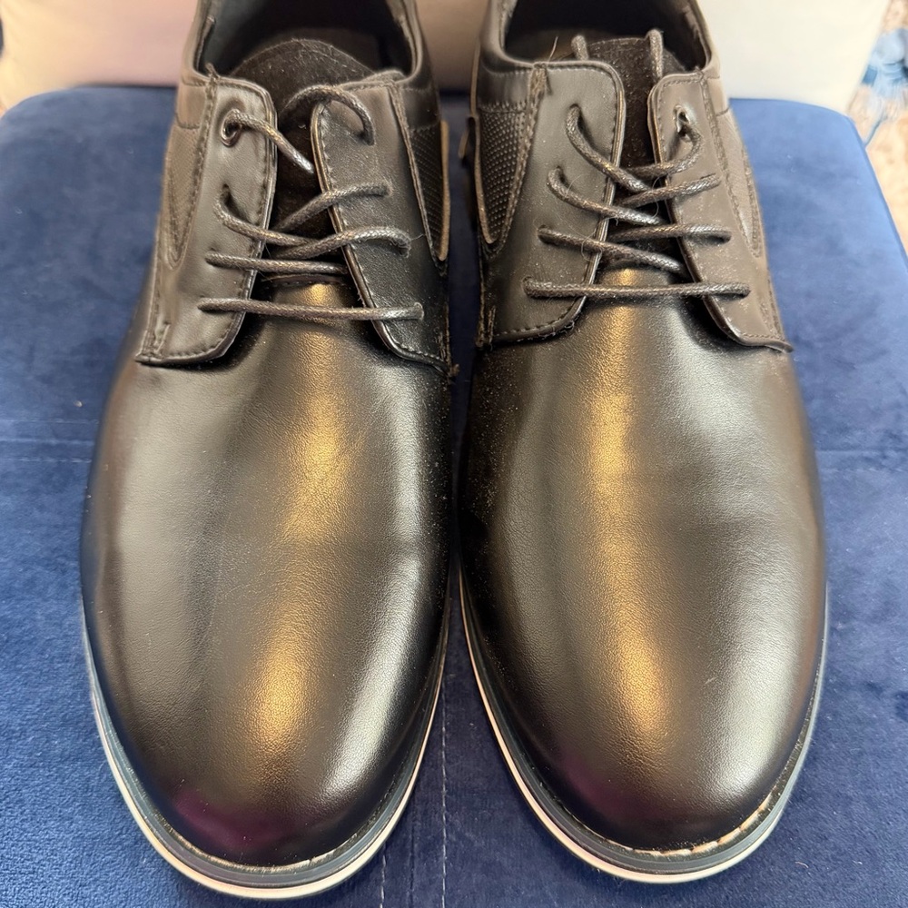 Elegant Black Men's Leather Oxfords